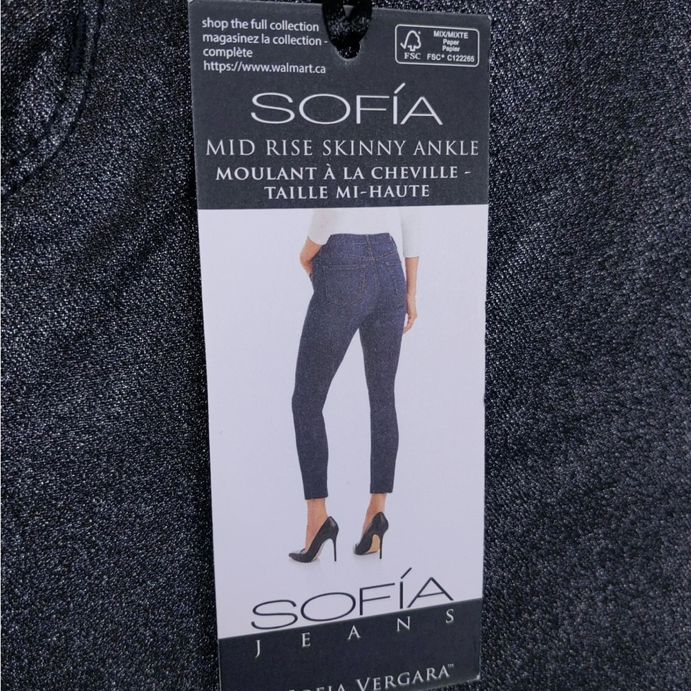 2x 👯‍♀️Host Pick⚡️Sofia Jeans-Sofia Vergara Skinny Ankle Shimmer Jeans - Picture 7 of 8